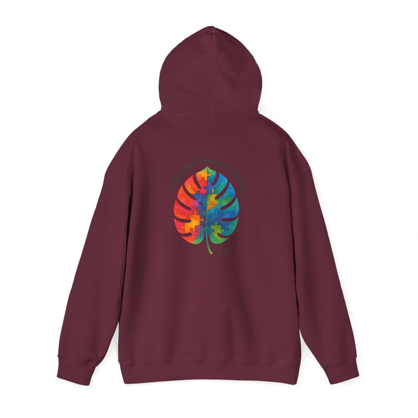 Tropical Vibes Hoodie | Unisex Heavy Blend™ Hooded Sweatshirt, Colorful Leaf Design, Cozy Gift, Casual Wear, Summer Essentials