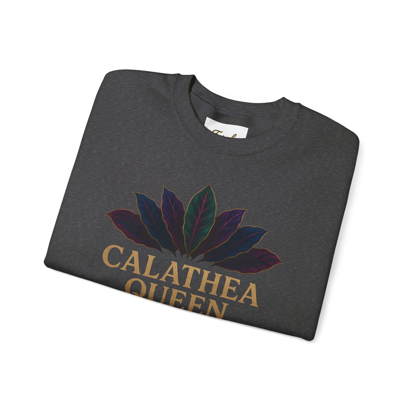 Calathea Queen Sweatshirt - Cozy Crewneck for Plant Lovers, Gift for Gardeners, Lounge Wear, Botanical Fashion, Nature Inspired Apparel