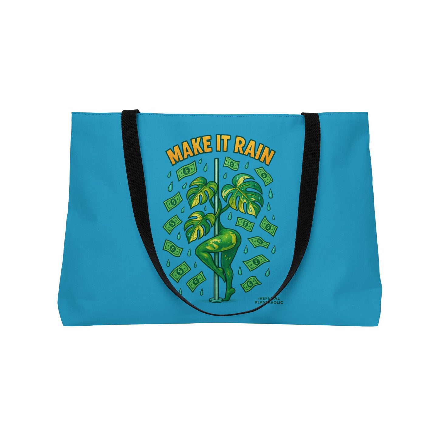 Make It Rain Weekender Tote Bag | Fun Travel Bag | Beach Tote | Dance Party Essential | Unique Gift Idea & Festival Bag