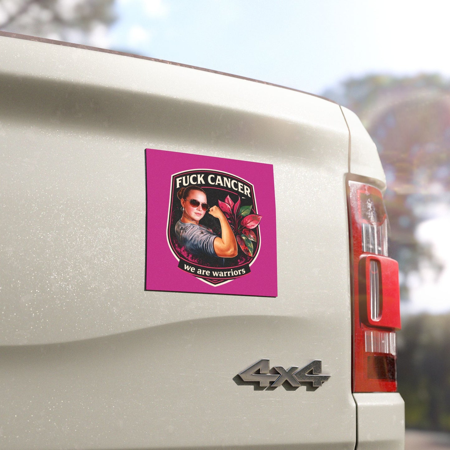 Fuck Cancer — We Are Warriors Car Magnet