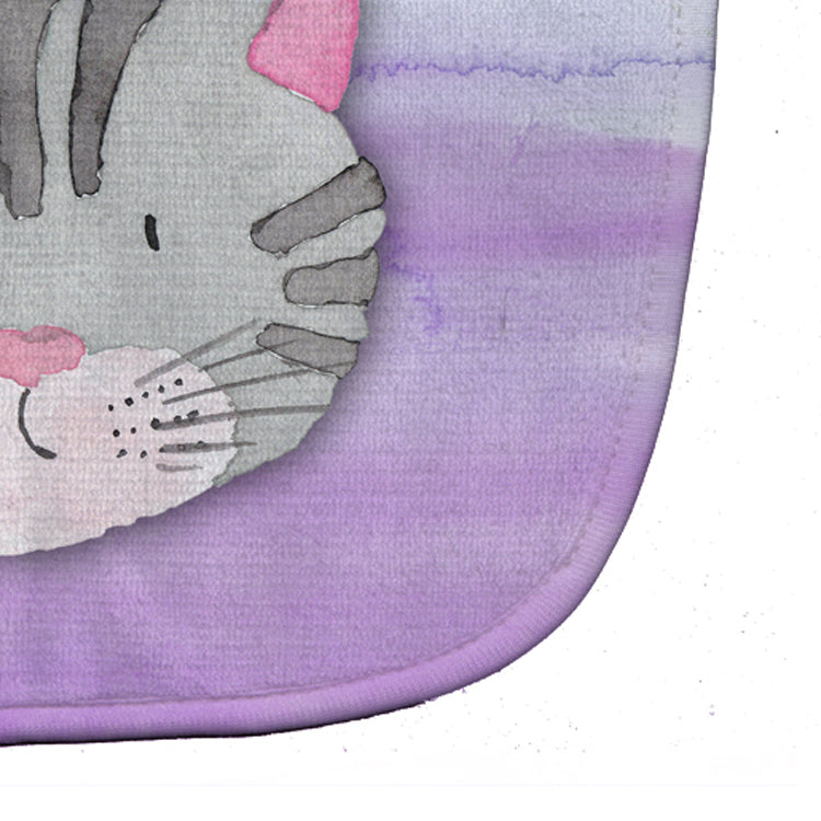 Cat Face Watercolor Baby Bib BB7355BIB