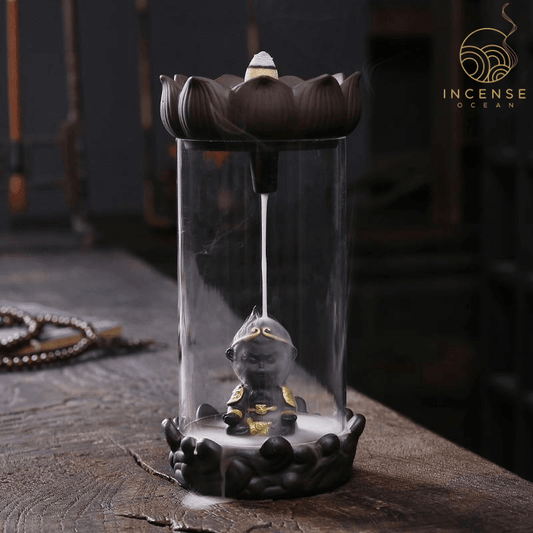 Ceramic Sun Wukong Backflow Incense Burner