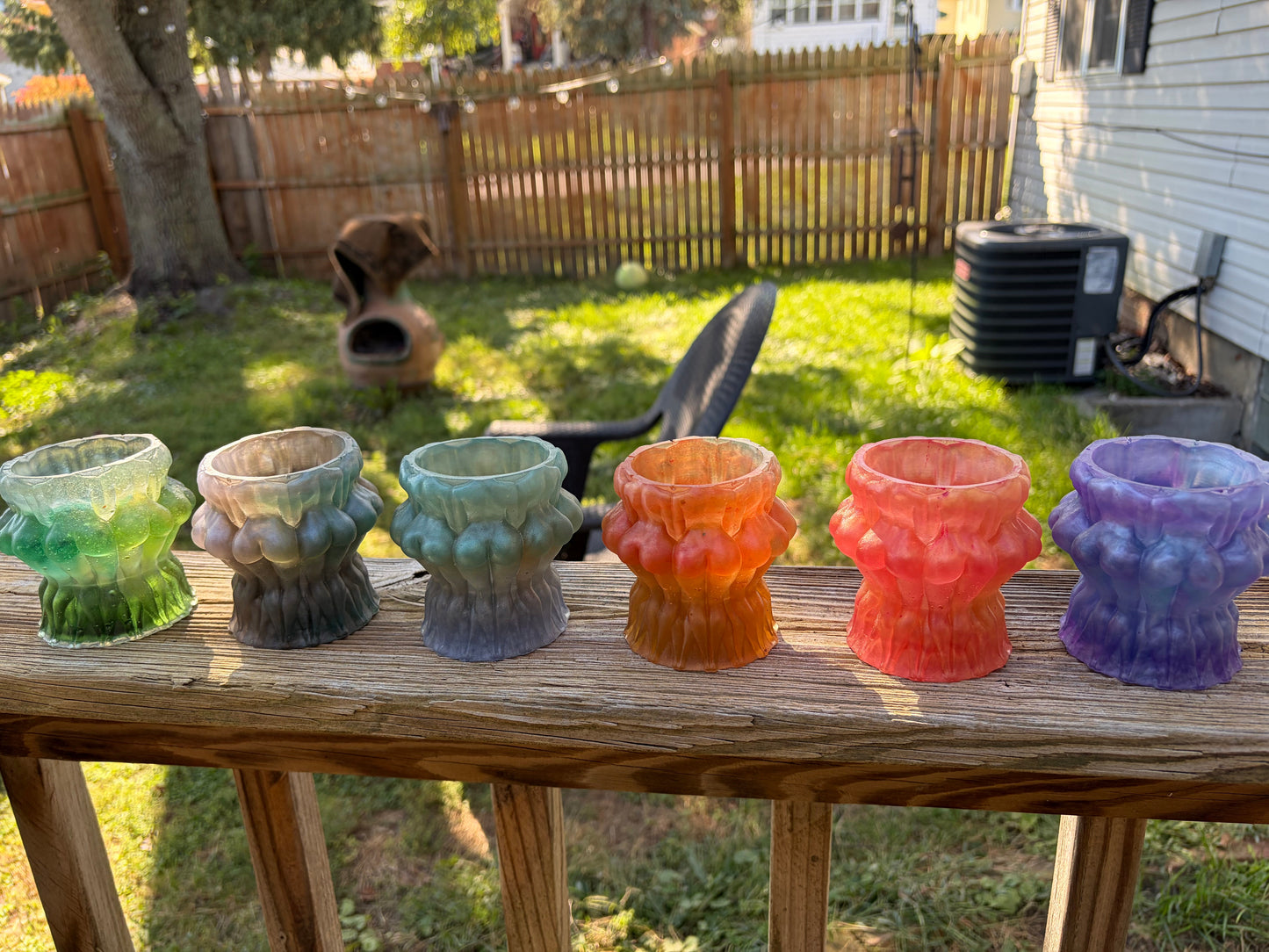 Orange and Red Lady Butt Planters