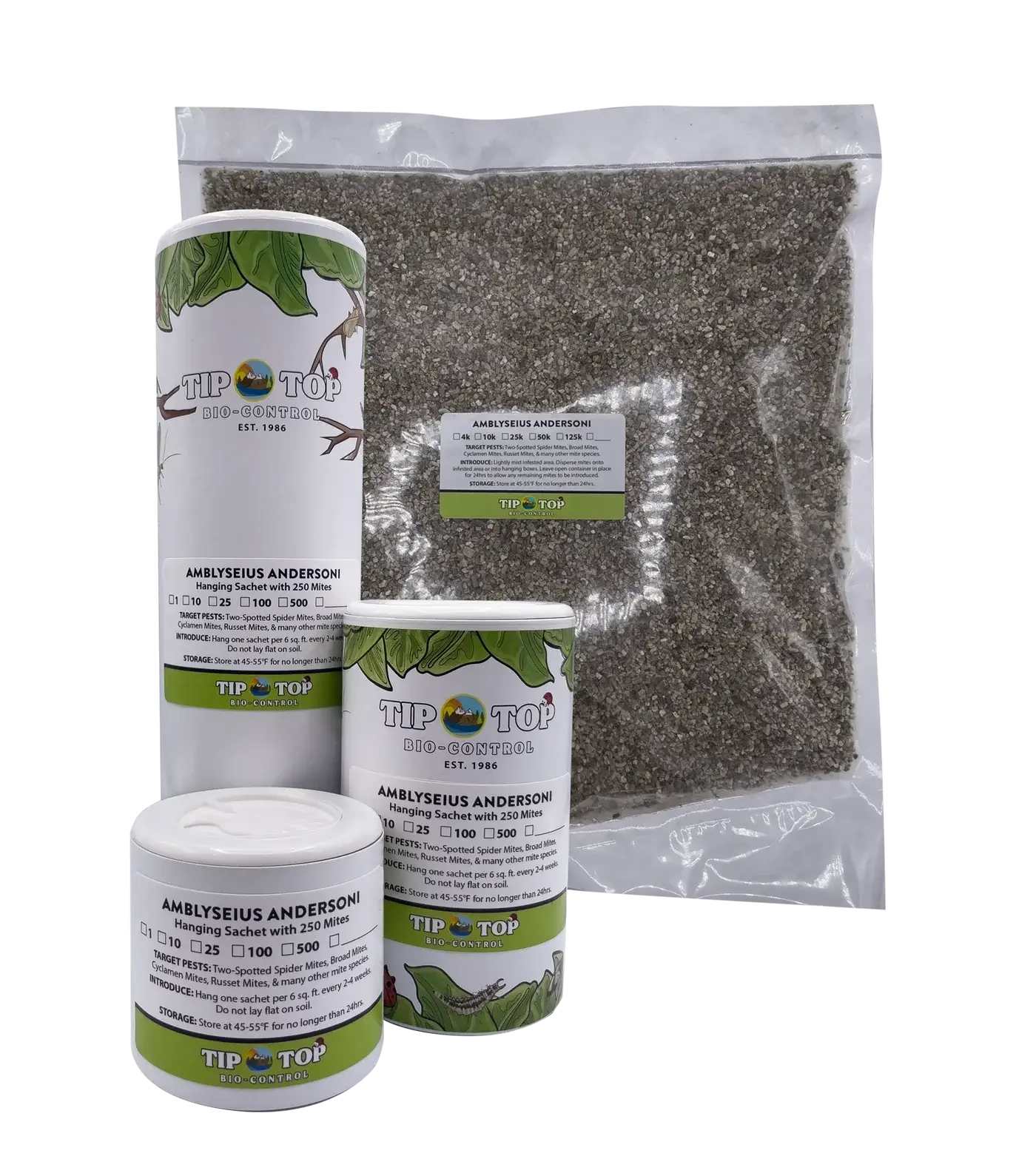 Amblyseius andersoni Treatment Bottles