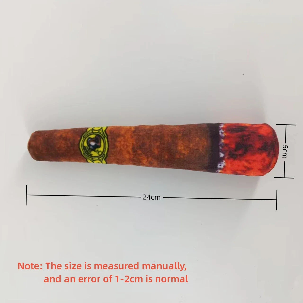 Interactive Plush Dog Cigar – Squeaky Chew Toy for Small Dogs