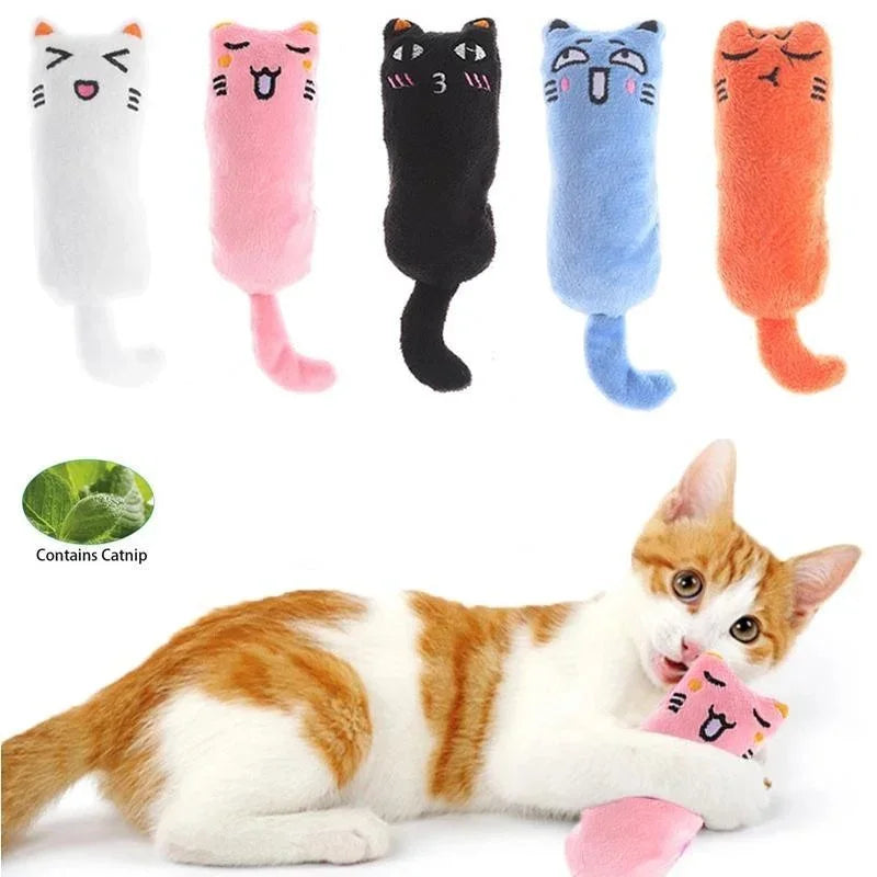 Rustle Sound Catnip Plush Pillow – Cute Cat Chew & Play Toy