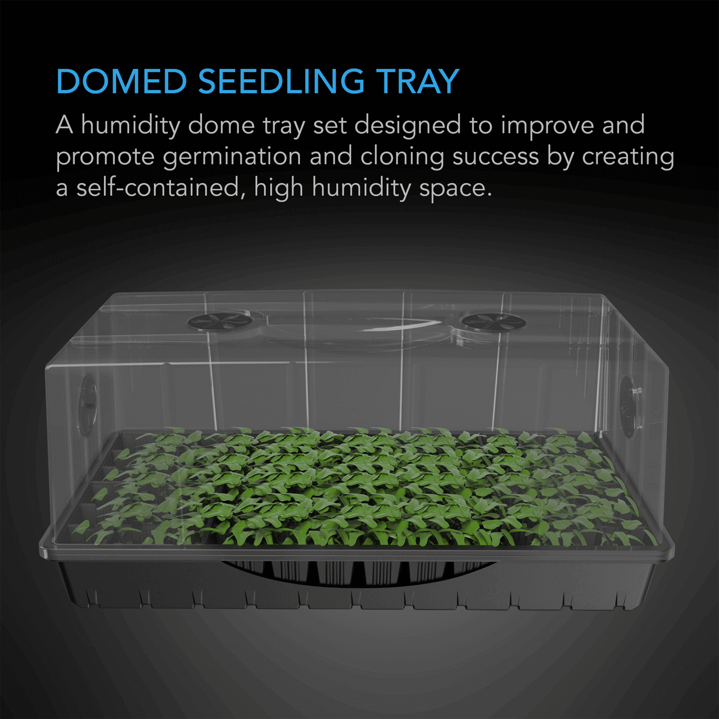 AC Infinity Humidity Dome, Large Propagation Kit, 6x12 Cell Tray