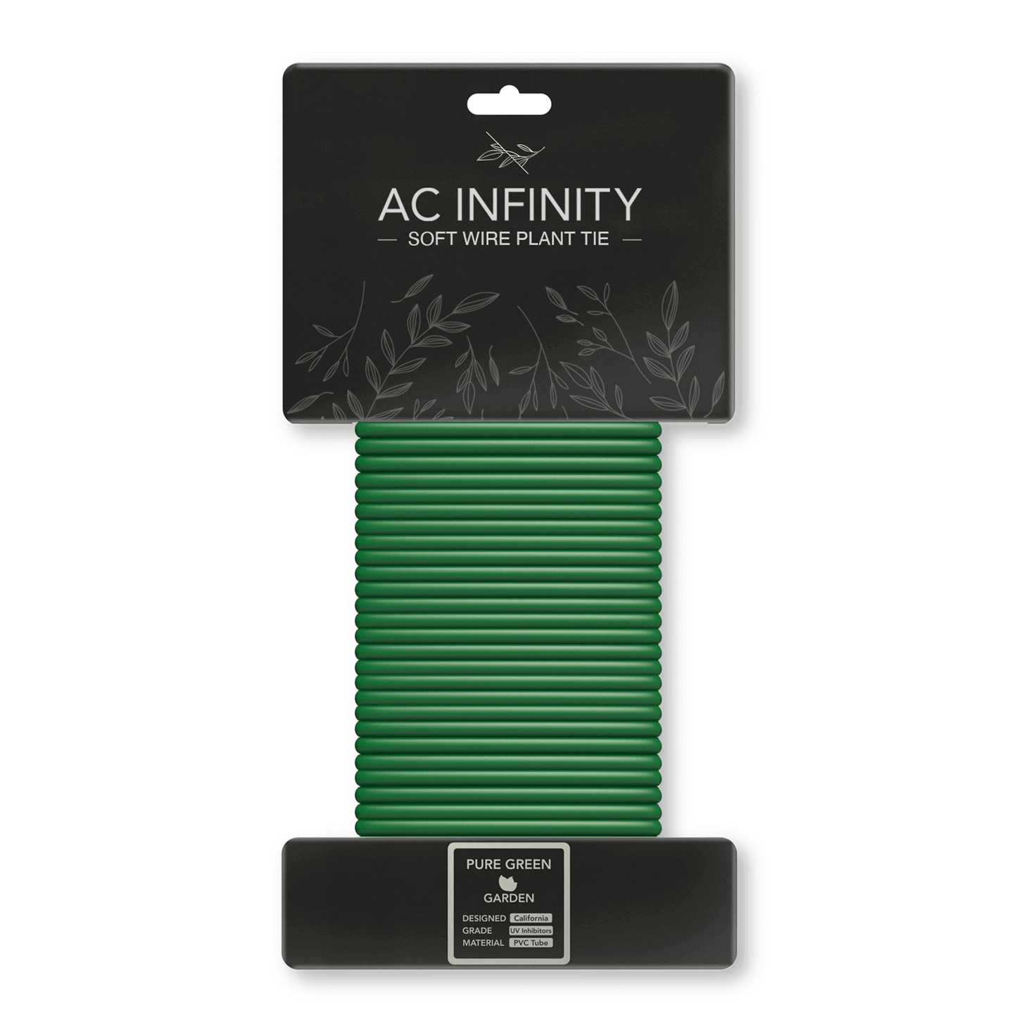 AC Infinity Soft Twist Ties, Thick Rubberized Texture, 10m