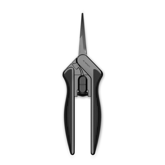 AC Infinity Stainless Steel Pruning Shear, Ergonomic Lightweight, 6.6" Straight Blades