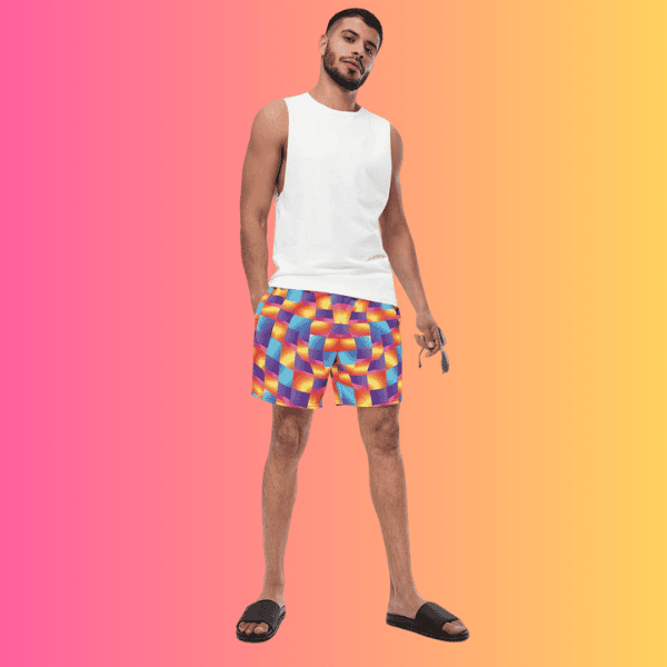 Vibrant Abstract Swim Shorts