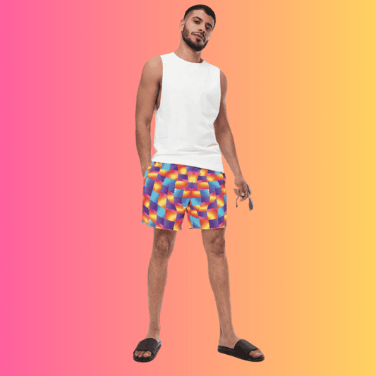 Vibrant Abstract Swim Shorts
