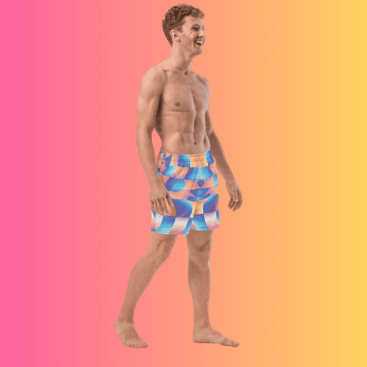 Vibrant Abstract Swim Shorts