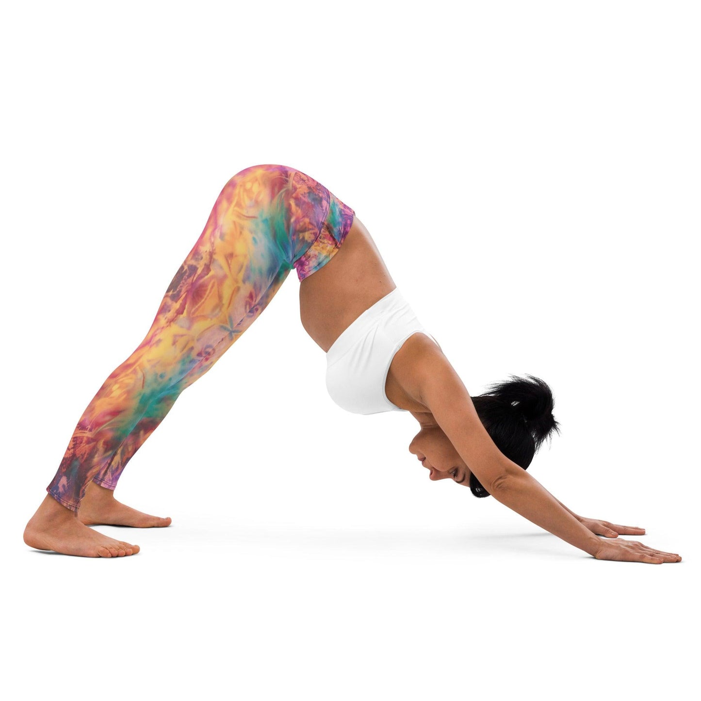 Vibrant Tie-Dye Yoga Leggings