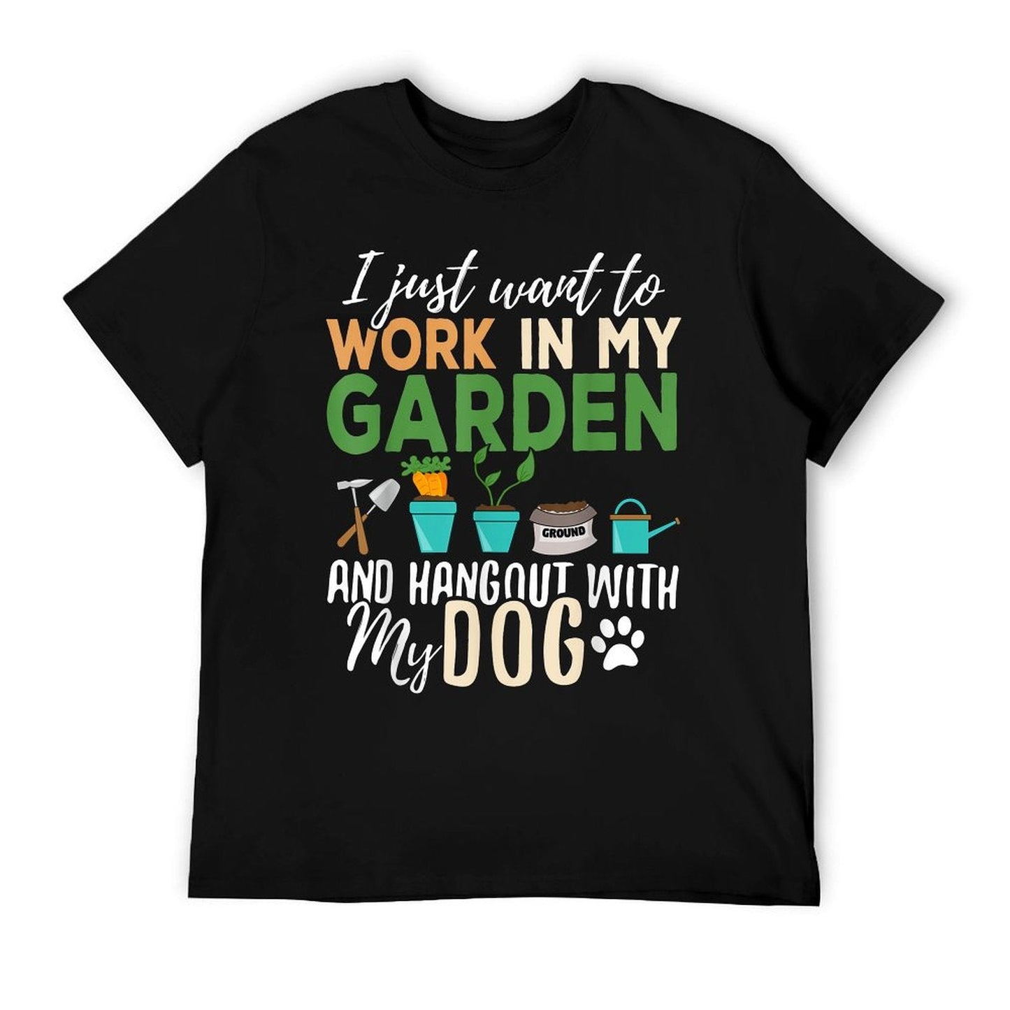 Gardening Dog Lover Gardener Garden Pet Gift Plants T-Shirt