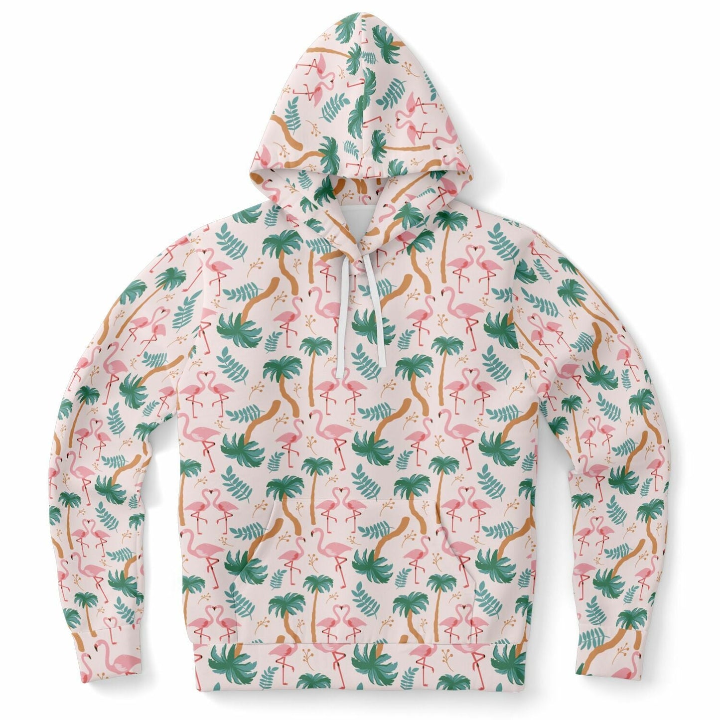 Flamingo Tropical Floral Hoodie