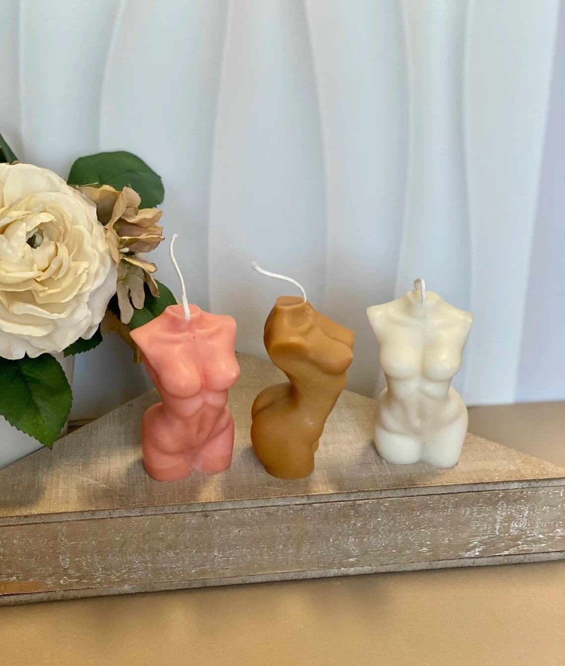 Female Body Candle - Artistic Soy Wax Scented Candle for Elegant Home Decor