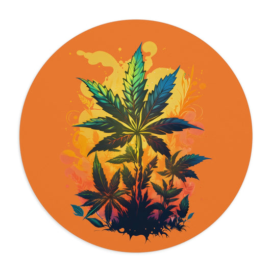 Warm Paradise Cannabis Mouse Pad