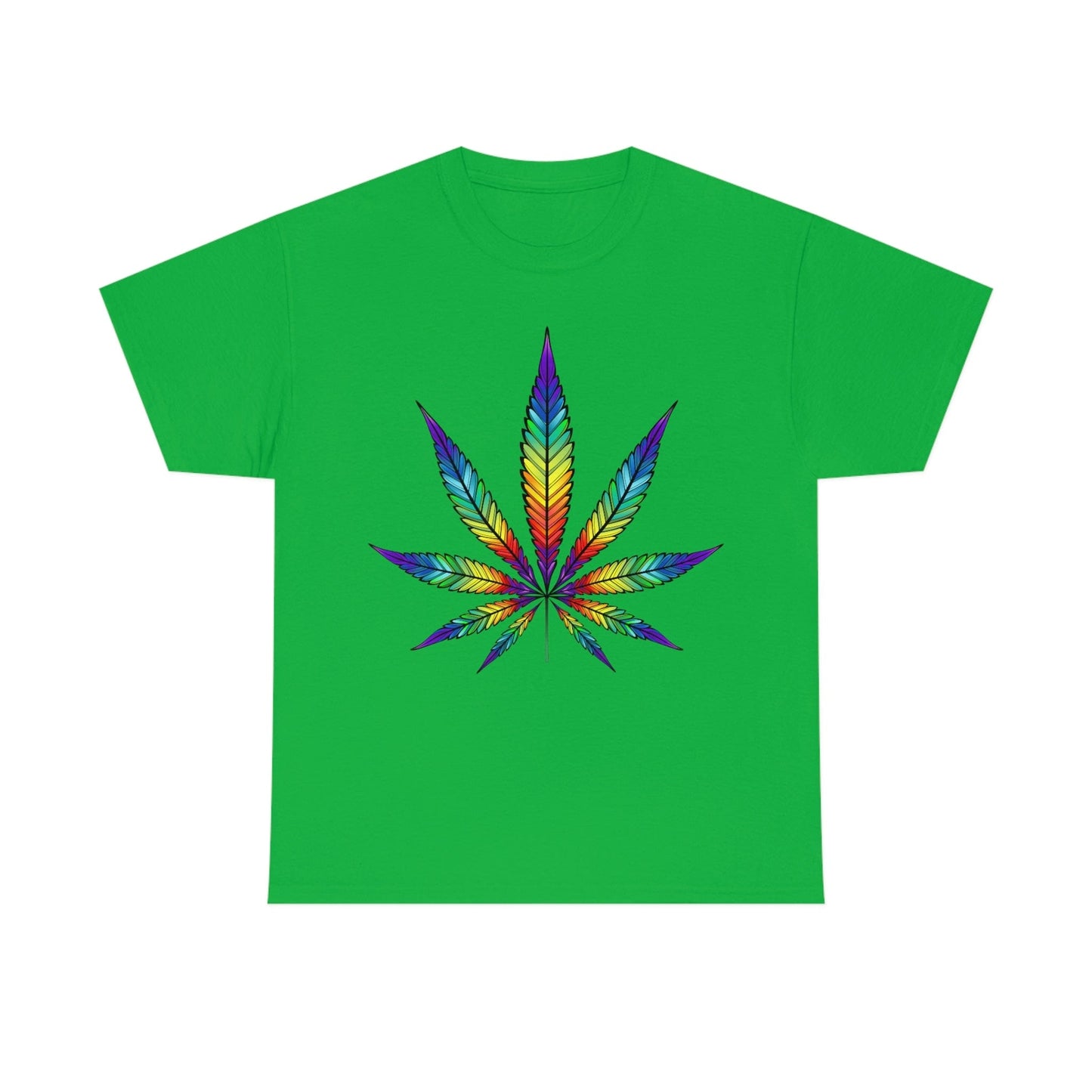 Rainbow Cannabis Leaf Tee