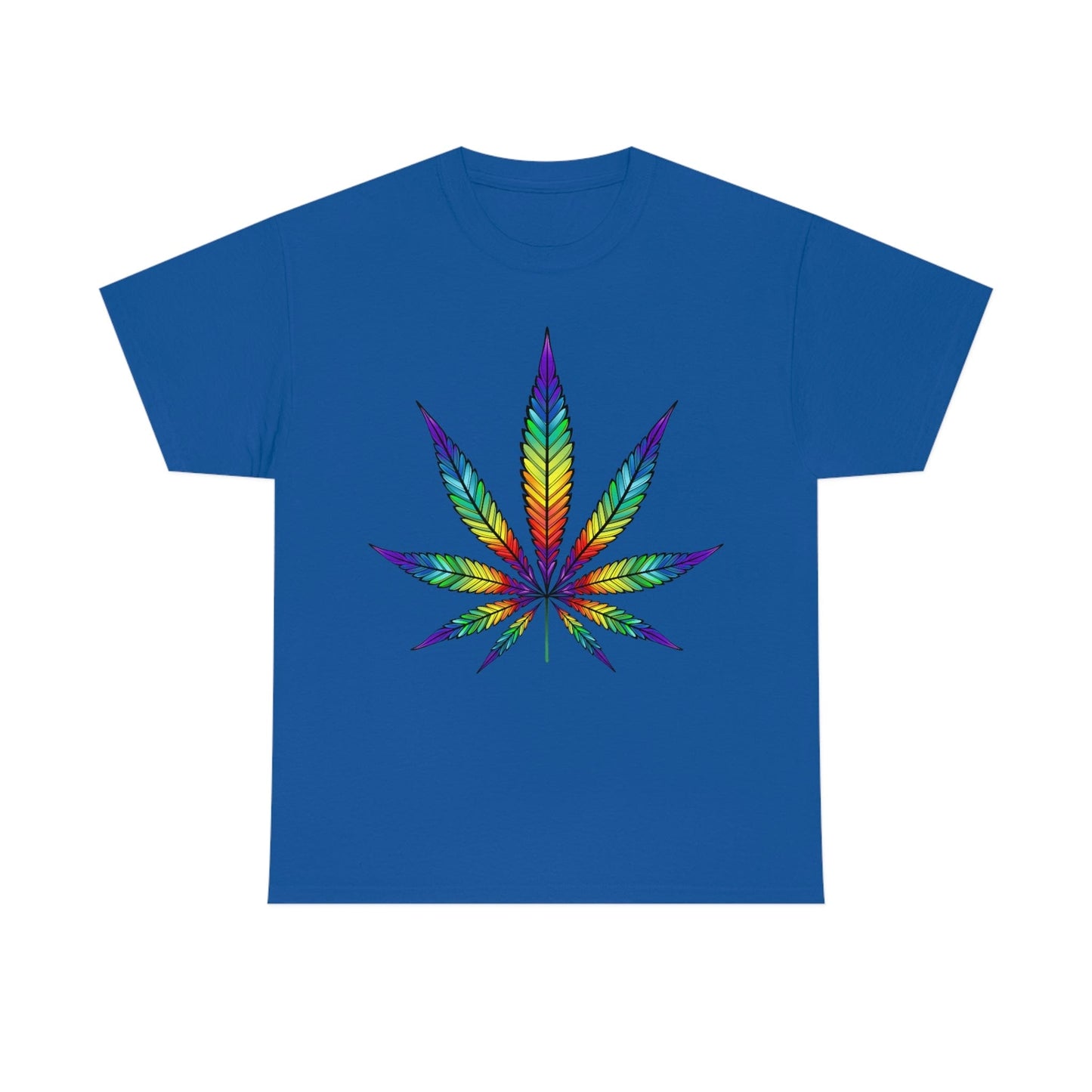 Rainbow Cannabis Leaf Tee