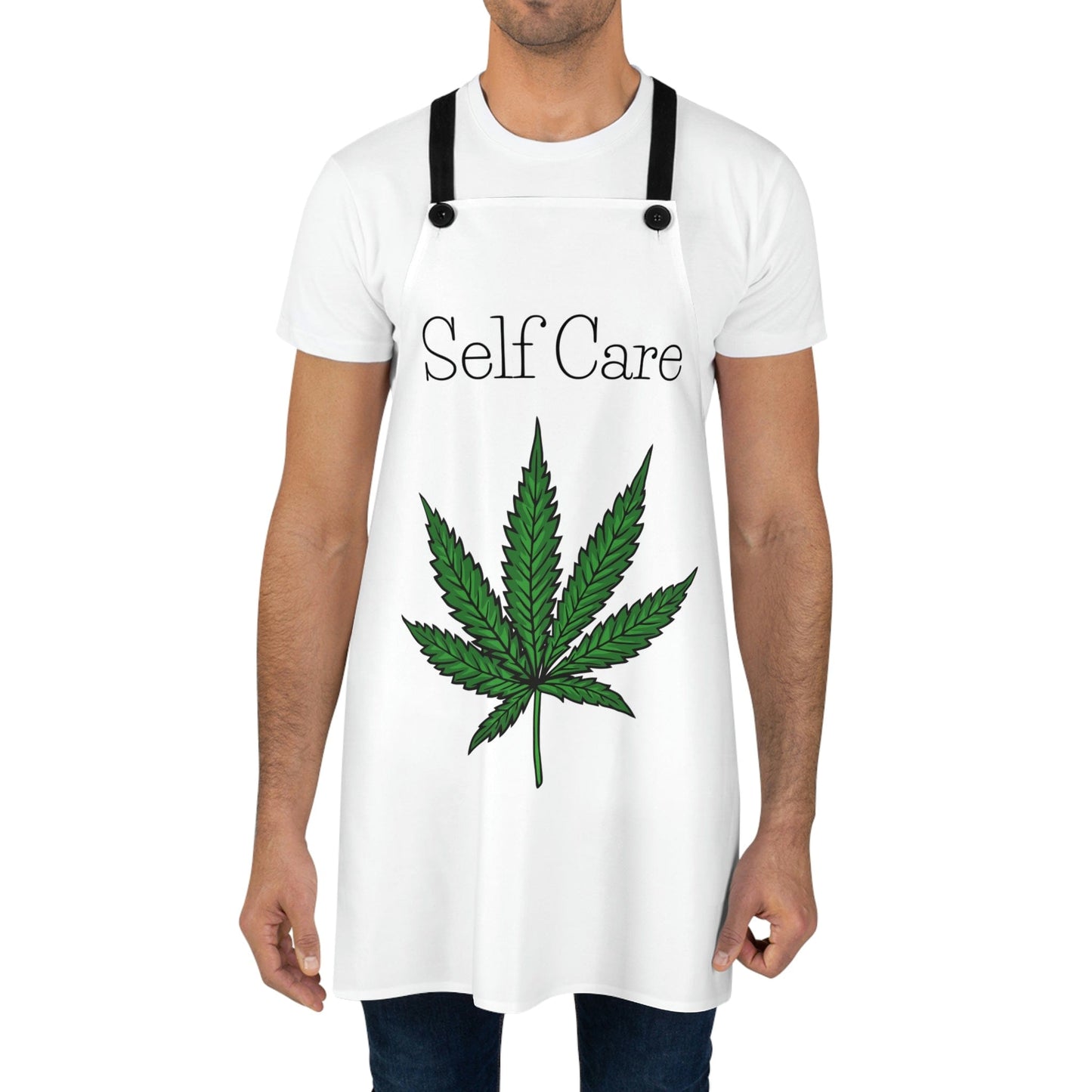 Self Care Pot Leaf Chef's Kitchen Apron