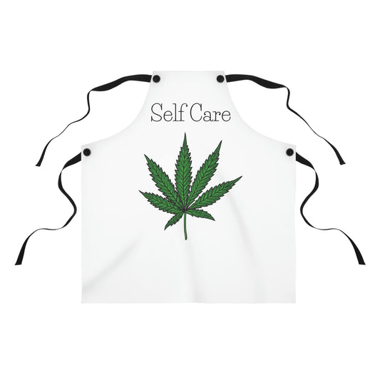Self Care Pot Leaf Chef's Kitchen Apron