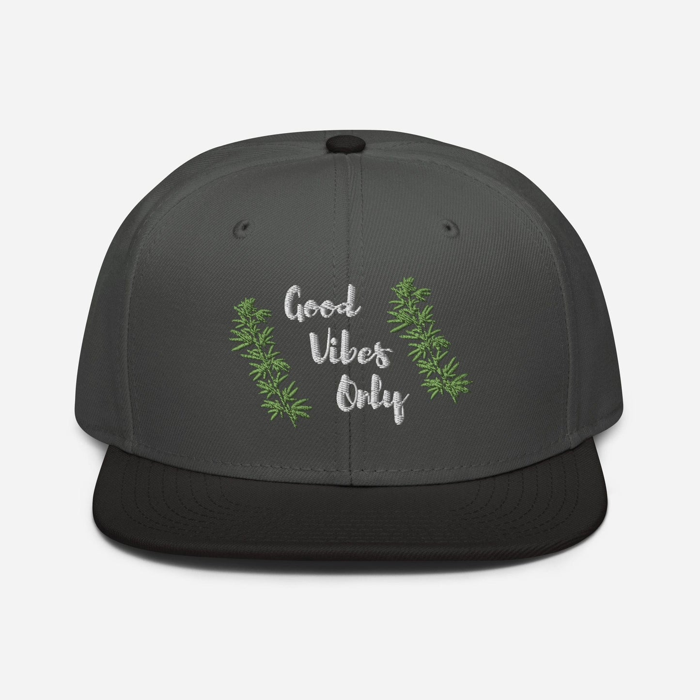Good Vibes Only Cannabis Snapback Hat