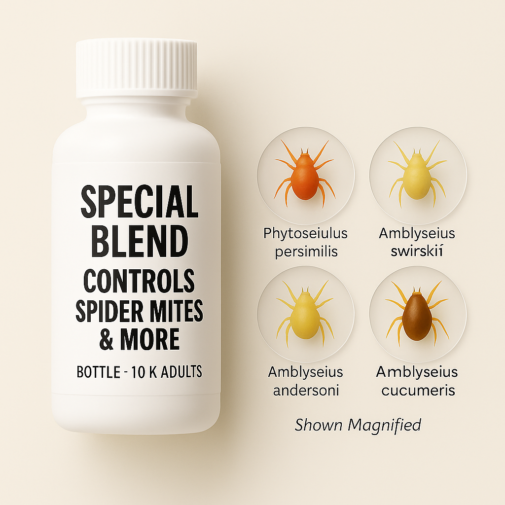 Special Blend Predatory Mite Mix Treatment Bottles