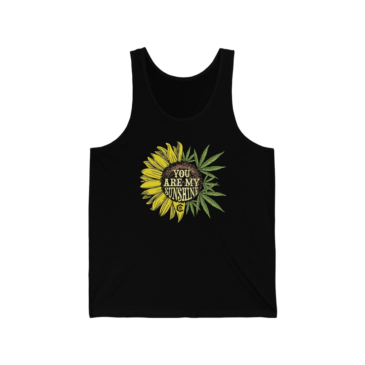 You Are My Sunshine Cannabis Sunflower Tank Top