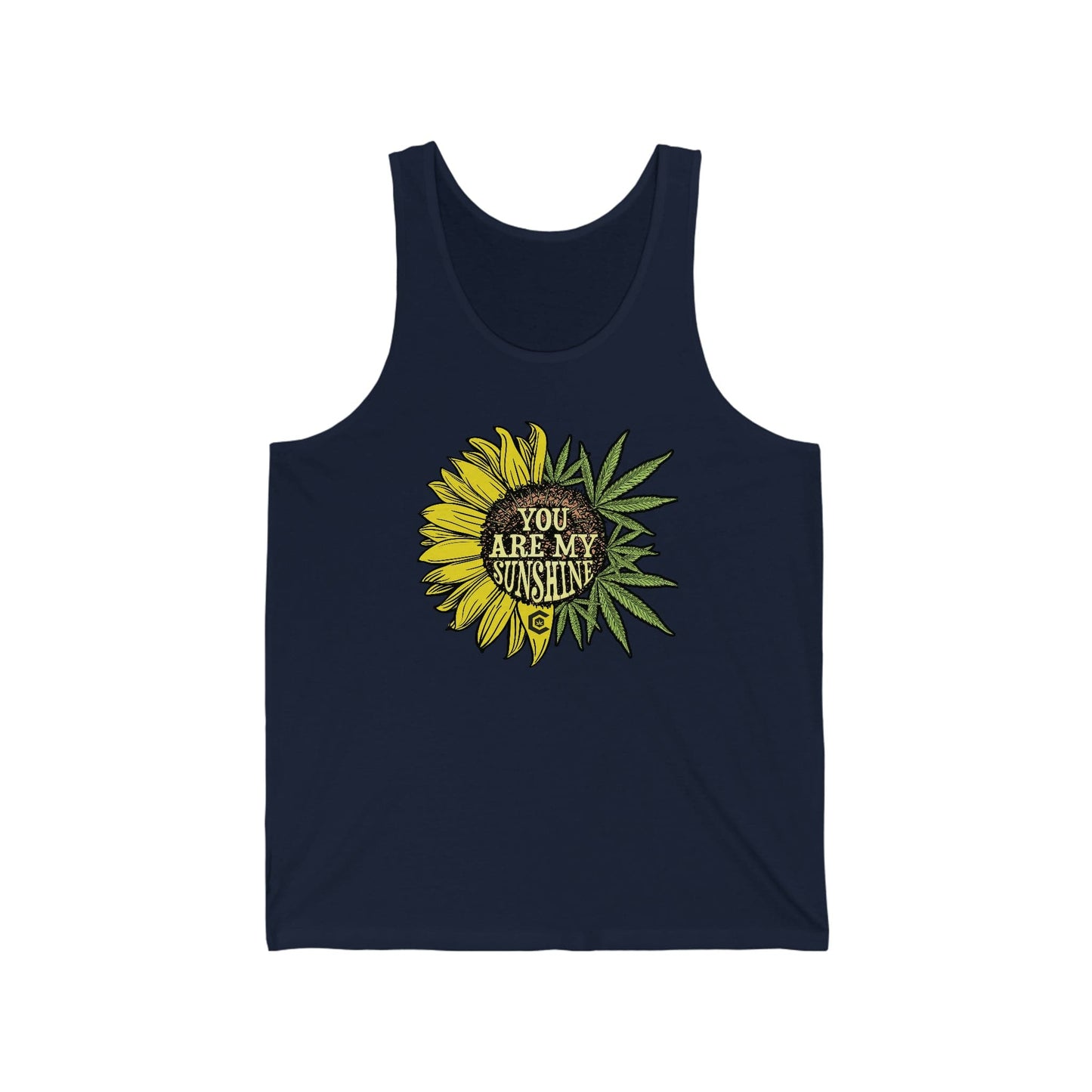 You Are My Sunshine Cannabis Sunflower Tank Top